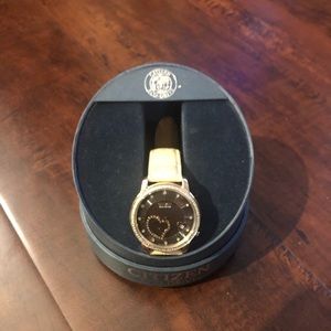 Women’s Citizen Eco Drive Watch w/ Leather Band